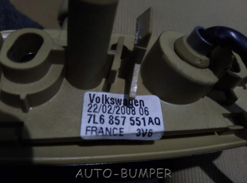 VW Touareg 2006- Двойной солнцезащ. козырек с зеркалом и с подсветкой, "Бежевый purebeige" 7L6857551AQ, 7L6857551AQ3V6