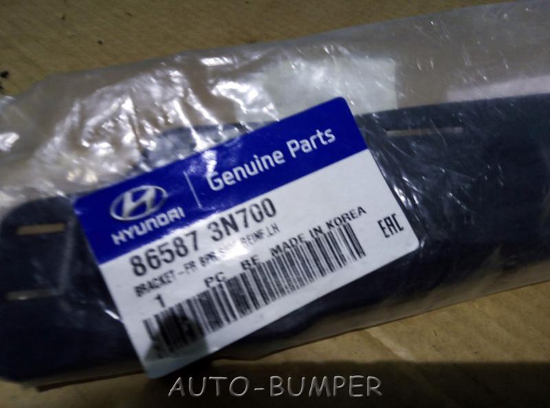 Hyundai Equus 2013-2015 Кронштейн крепления панели переднего бампера левый 86587-3N700, 865873N700 