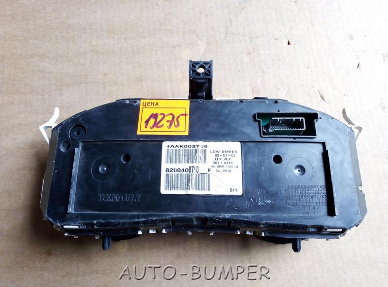 Renault Megane 2 2002- Панель приборов 8200408780