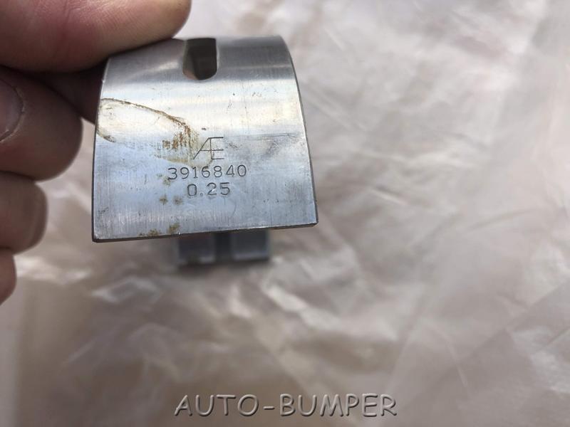 Cummins  Вкладыш коренной верхний (0.25) 3916840
