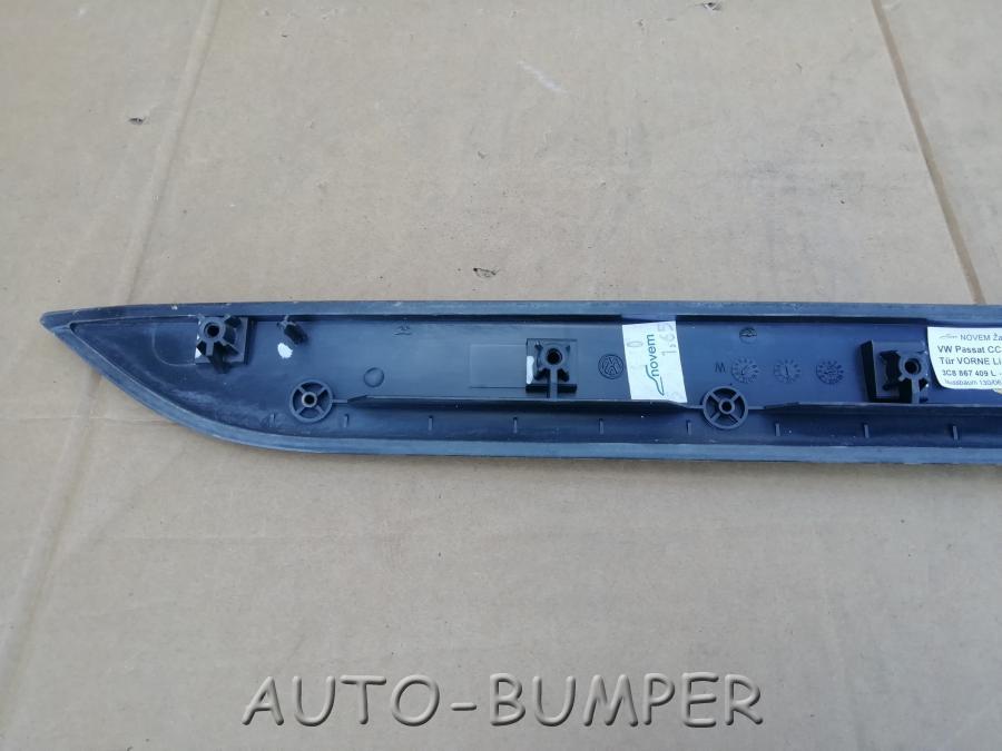 VW Passat CC 2008- Накладка обшивки двери передняя левая 3C8867409L 3C8867409 3C8867409L46X