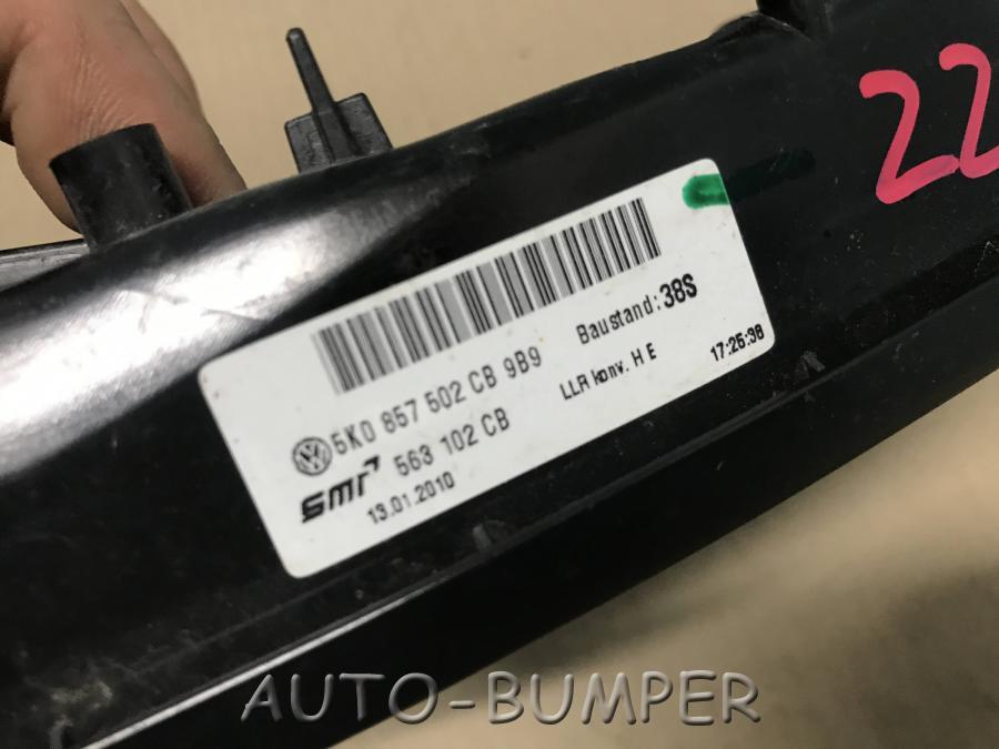 VW Golf 6 2009- Накладка зеркала правая 5K0857502CB9B9 5K0857502