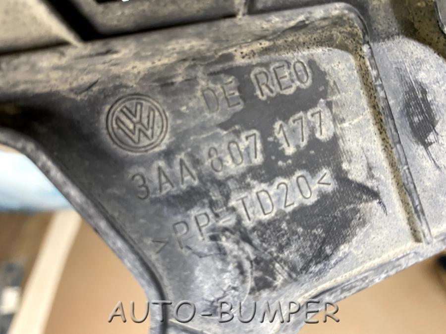 VW Passat B7 2011- Кронштейн бампера передний левый 3AA807177