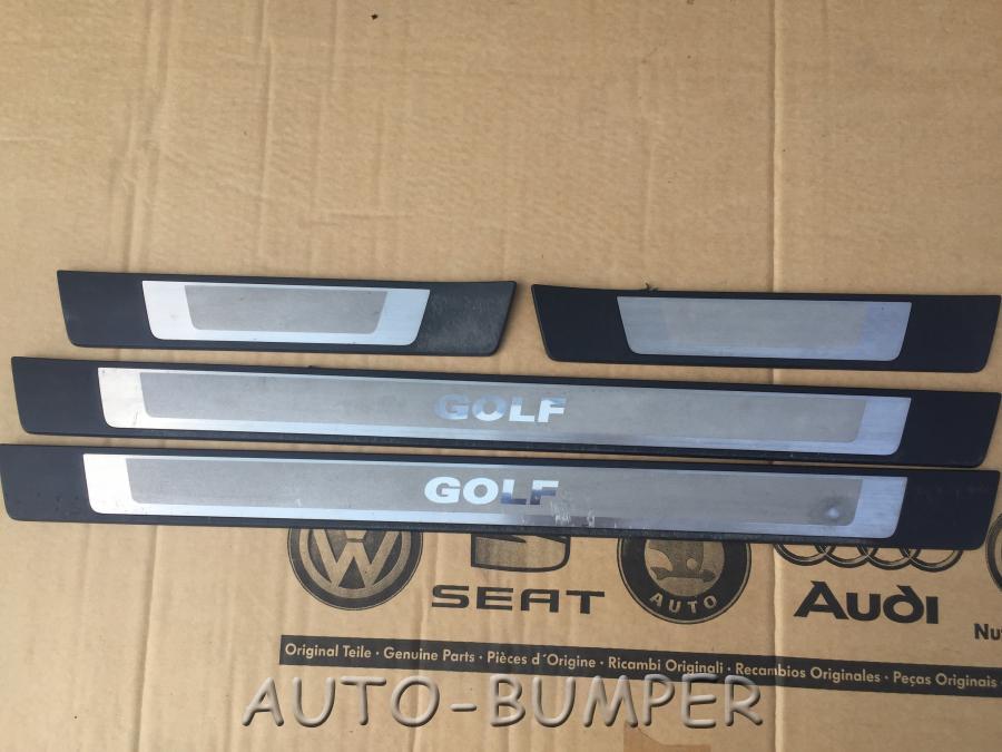 Volkswagen Golf 7 2012- Декоративная накладка порога комплект 5G0071303A