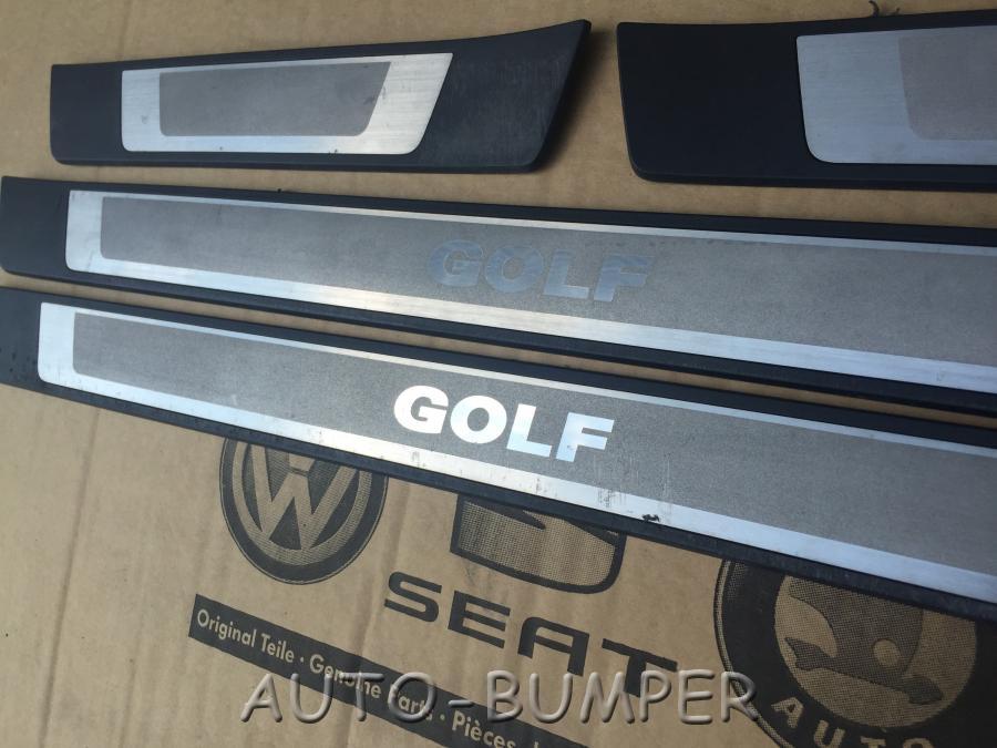 Volkswagen Golf 7 2012- Декоративная накладка порога комплект 5G0071303A