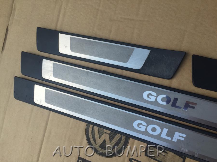 Volkswagen Golf 7 2012- Декоративная накладка порога комплект 5G0071303A