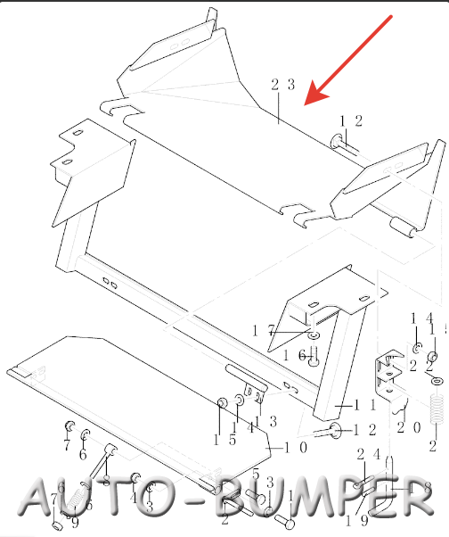 Case New Holland FX25 Плита для травы (отвал) 84005239 Case New Holland FX25 Плита для травы (отвал) 84005239