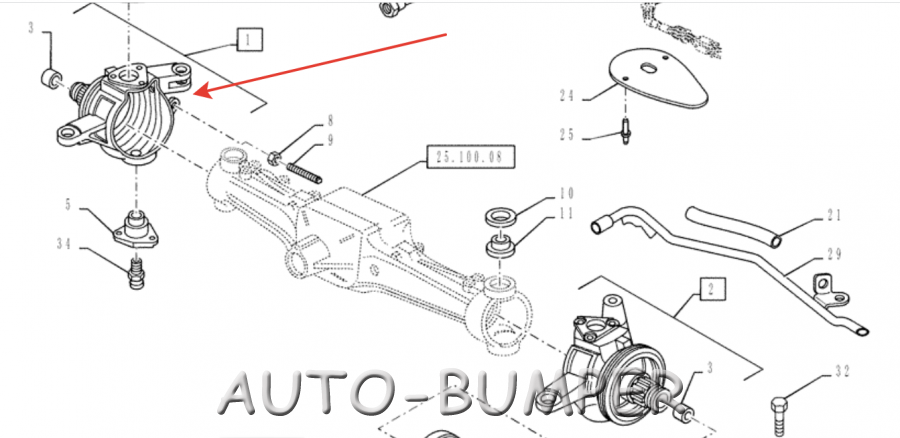 Case Puma 160 Поворотный кулак переднего моста 87308865