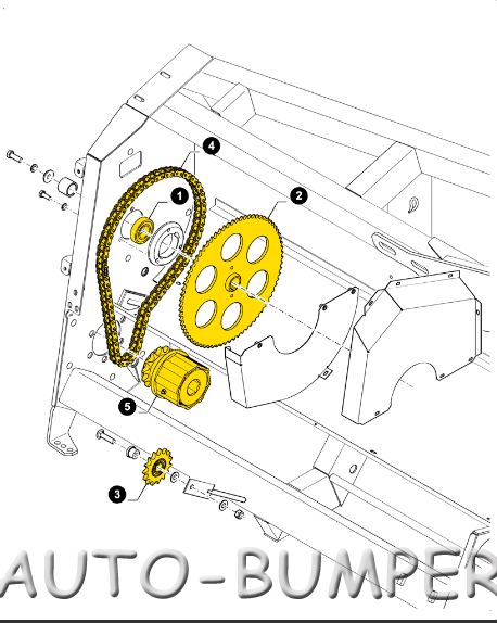 Case New Holland Муфта привода шнека 84568959