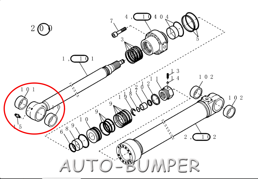 New Holland EC215 (11/99-) Втулка цилиндра рукояти 71418421