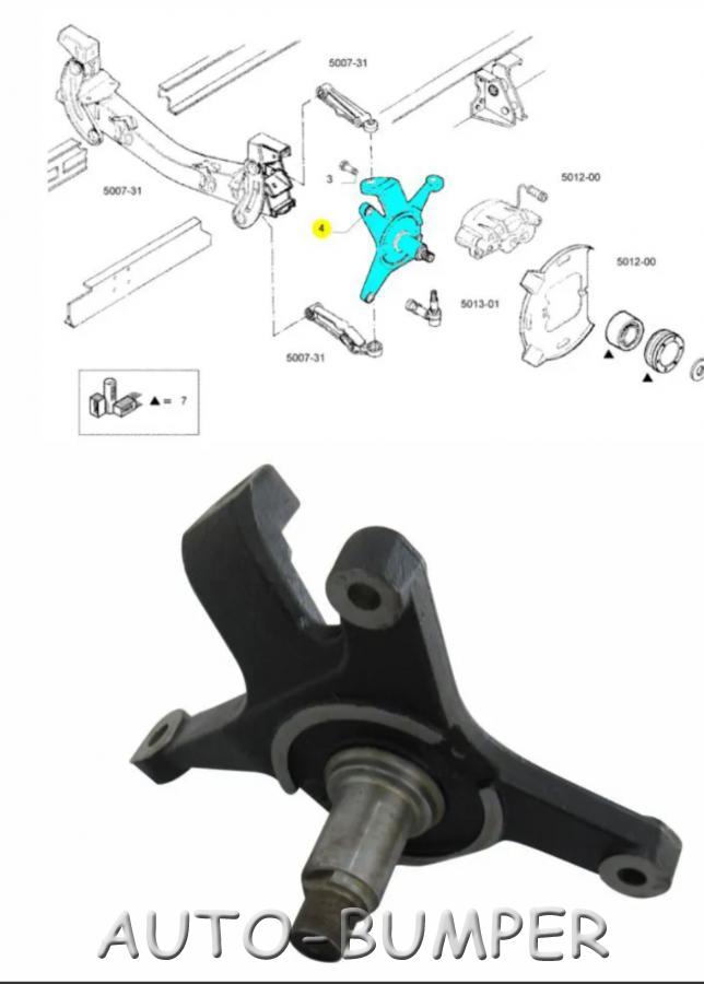 Iveco Daily Цапфа кулак поворотный правый 504121925