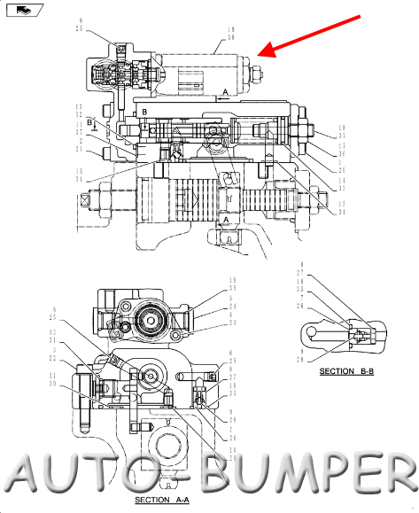 Kobelco 140SR-3 Соленойд КОМ YN35V00052F2