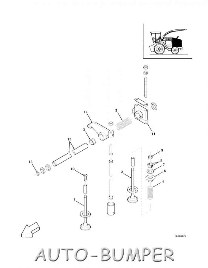 New Holland FX25/45/48 Рокер, коромысло (рычаг) клапана 99431535