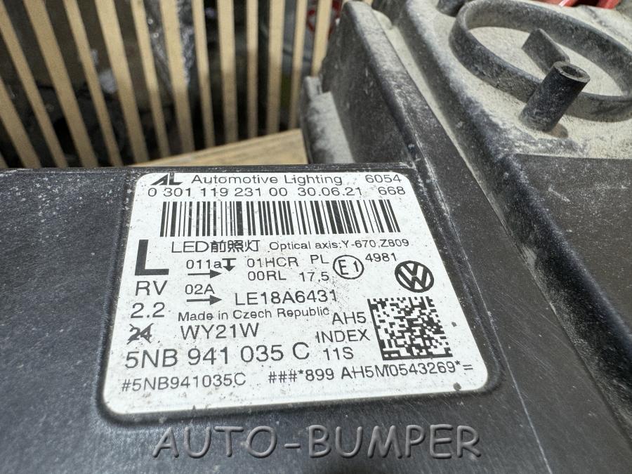 Volkswagen Tiguan 2 2021- Фара левая 5NB941035C, 030111923100, LE18A6431