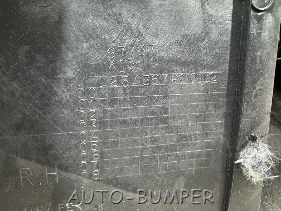 Toyota Kluger V Обшивка двери задней правой 67787X13W0