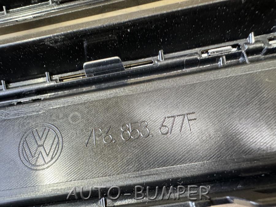 VW Touareg NF RLine  2015- Решетка переднего бампера 7P6853677F, 7P6853677 B9B9