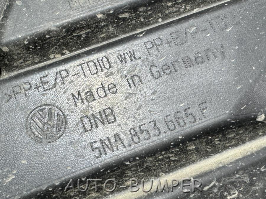 Volkswagen Tiguan 2020- Накладка бампера передняя левая 5NA853665F