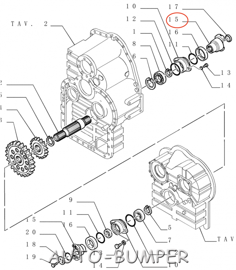 New Holland FW270, LW230 Фланец вала КПП 76049176