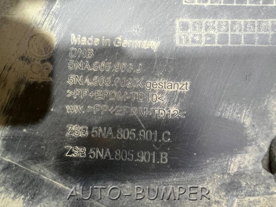 VW Tiguan 2 Юбка переднего бампера 5NA805903, 5NA805903J