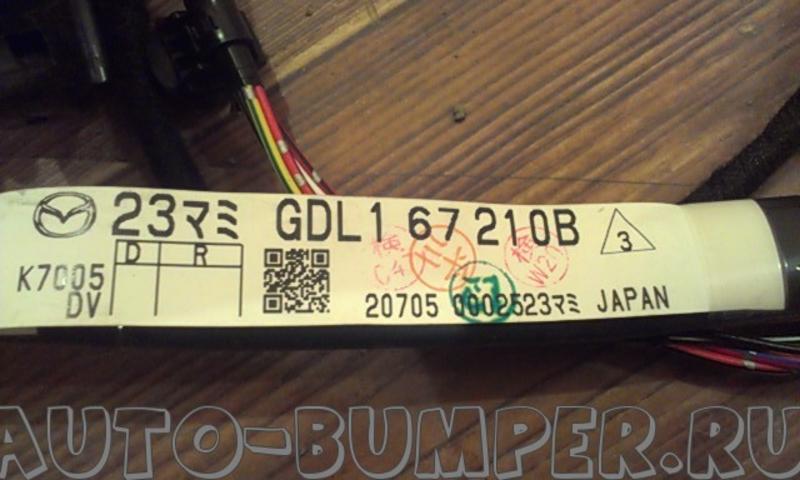 MAZDA 6 GH 2011- Проводка задней левой GDL167210B