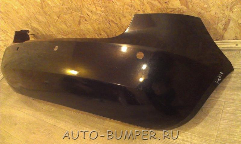 Skoda Fabia 2010- Бампер задний  5J6807421