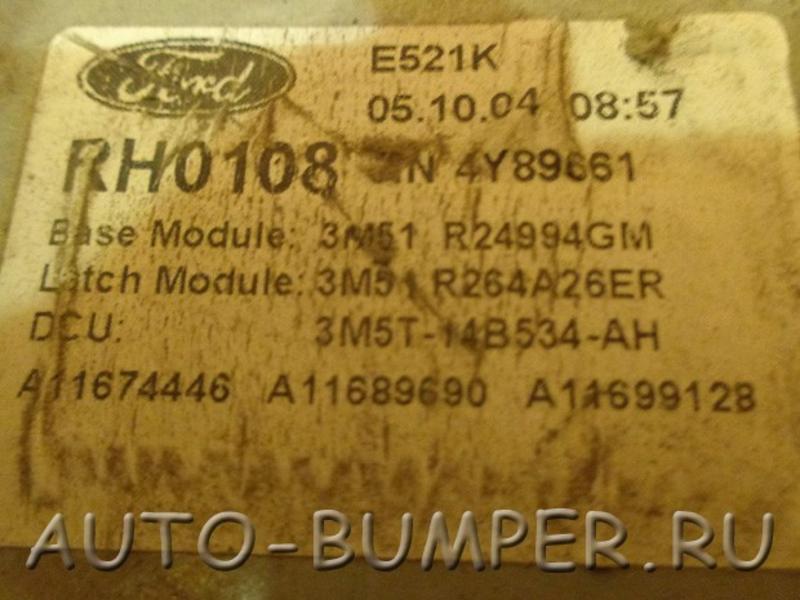 Ford Focus C-Max 2003- механизм стеклоподъемника задней правой двери  3M51R24994GM 3M51R264A26ER 3M5T14B534AH