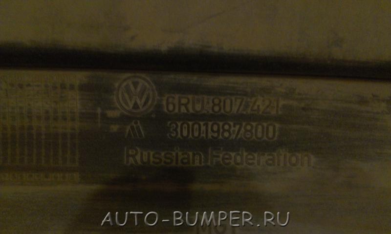Volkswagen Polo Седан 2010- Бампер задний  6RU807421BGRU