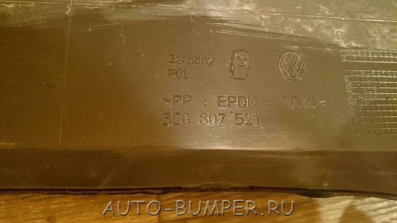 Volkswagen Passat CC 2009- Спойлер бампера заднего 3C8807521 3C88075219B9