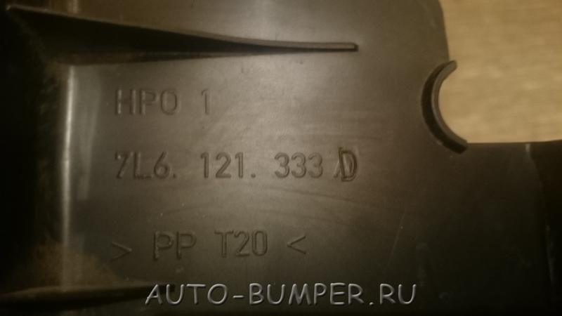 Volkswagen Touareg 2003- Воздуховод радиатора охлаждения левый 7L6121333D