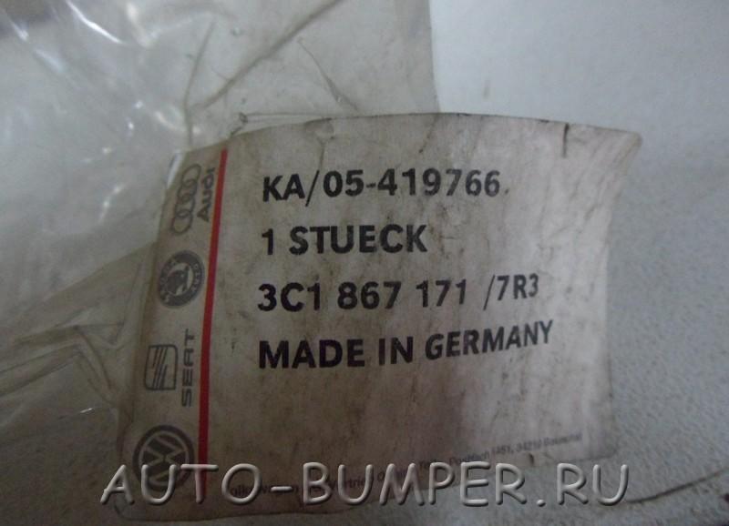 Volkswagen Passat 2006- Накладка ручки двери левая 3C18671717R3