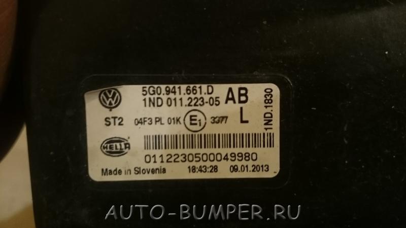 Volkswagen Golf 7 2013- Фара противотуманная левая 5G0941661D