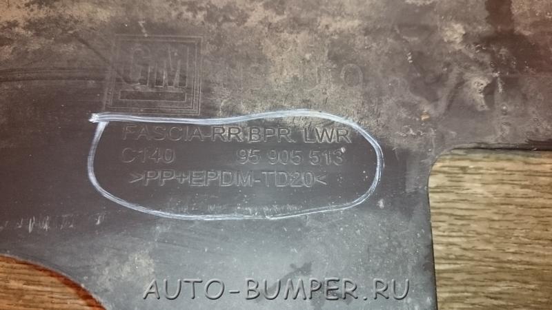 Chevrolet Captiva C140 2011- Бампер задний нижняя часть 95905513, 20961269