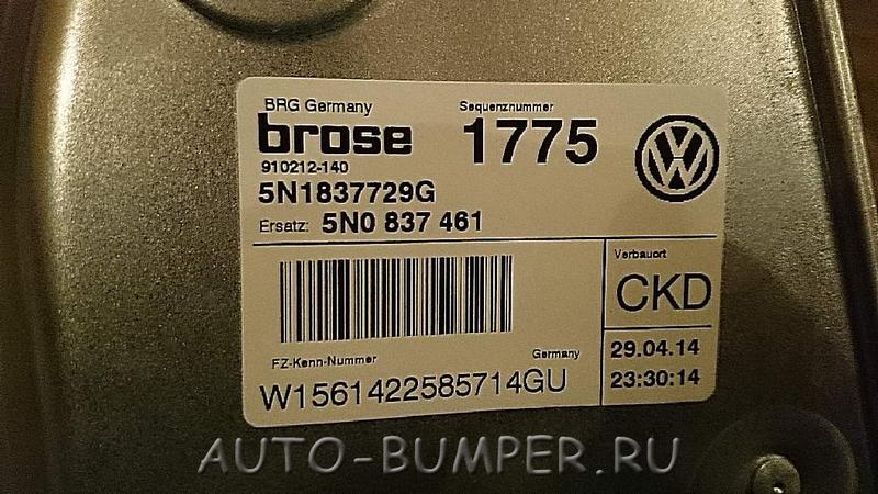 VW Tiguan 2007- Стеклоподъемник передней левой двери 5N1837729G 5N0837461