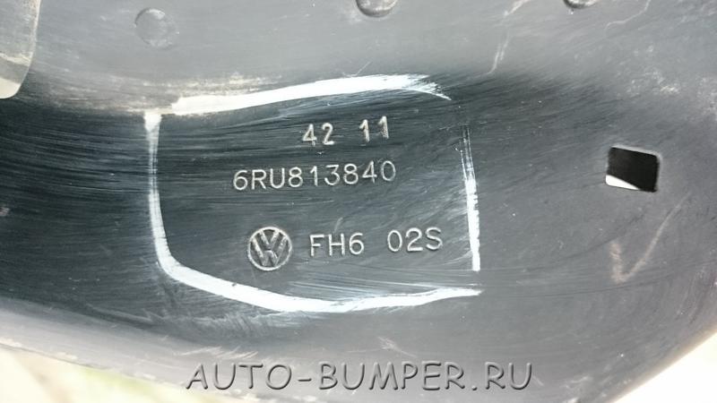 VW Polo, Skoda Rapid панель задняя 6RU813840