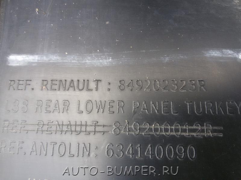 Renault Fluence Обшивка багажника 849202323R
