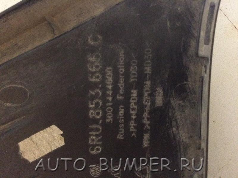 VW Polo 2011- Решетка ПТФ правая  6RU853666C