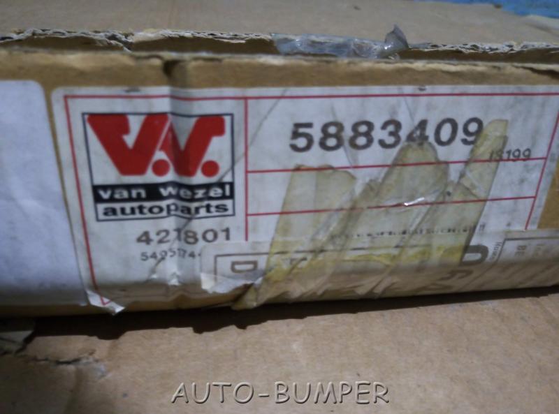 VW Golf III 1992- Молдинг крыла задний левый 5883409, 1H3853535AB41, 1H3853535A, 1H3853535 