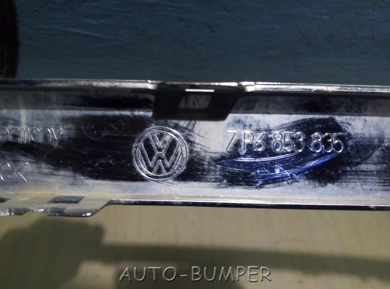 VW Touareg 2015- Молдинг заднего бампера центральный 7P6853835