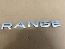 Надпись RANGE крышки багажника